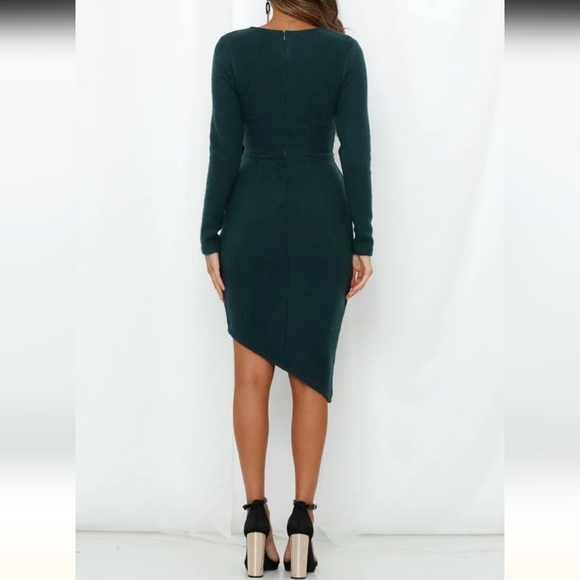 FEATHERS FOR PHOEBE KNIT DRESS TEAL - Picture 2 of 5